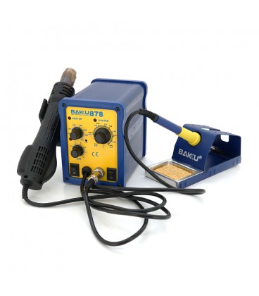 Паяльна станція BAKKU BK-878, фен, паяльник (257*172*167) 2,25 кг