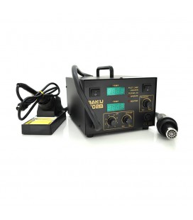 Паяльная станция BAKKU BK-702B цифровая индикация, фен, паяльник (325*270*190) 4,88 кг