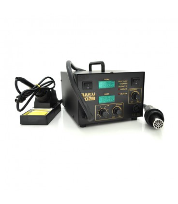 Паяльна станція BAKKU BK-702B  цифрова індикація, фен, паяльник  (325*270*190) 4,88 кг