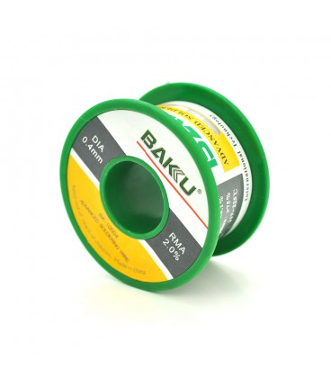 Припій BAKKU дротяний Solder wire BK10004 DIA 0,4mm (50g), OEM