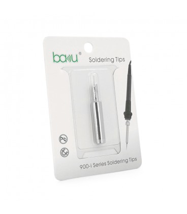 Жало для паяльника BAKKU BK-900M-T-SK,silver, 4*6,3mm, мідь, гальванічне покриття, висока теплопровідність, швидке нагрівання, ш