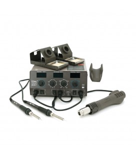 Паяльная станция BAKKU BA-603D+ цифровая индикация, фен, два паяльника (370*280*160) 4.35 кг