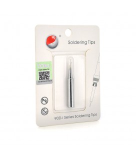Жало для паяльника BAKKU BK-900M-T-S, silver, 4*6,3mm, мідь, гальванічне покриття, висока теплопровідність, швидке нагрівання, ш
