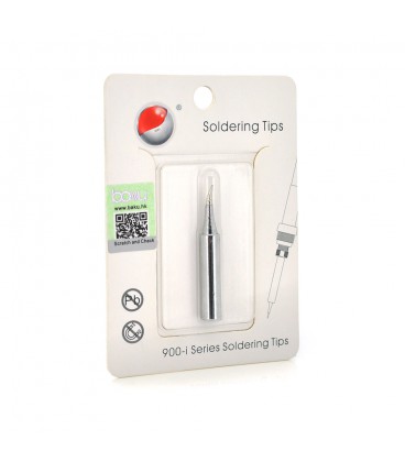 Жало для паяльника BAKKU BK-900M-T-S,silver, 4*6,3mm, медь, гальваническое покрытие, высокая теплопроводность,быстрый нагрев,шир