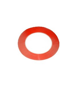 Скотч двосторонній 3M довжина 50м, ширина 3 мм червоний