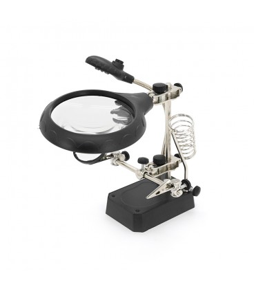 Тримач "третя рука" TE-800+LED, діамерт 60мм, 3.5-12X, Box