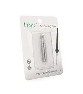 Жало для паяльника BAKKU BK-900M-T-3.2D,silver, 4*6,3mm, мідь, гальванічне покриття, висока теплопровідність, швидке нагрівання,