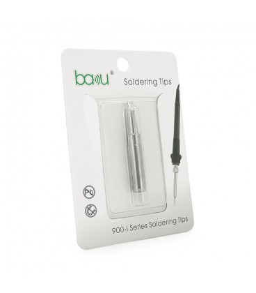 Жало для паяльника BAKKU BK-900M-T-3.2D,silver, 4*6,3mm, мідь, гальванічне покриття, висока теплопровідність, швидке нагрівання,