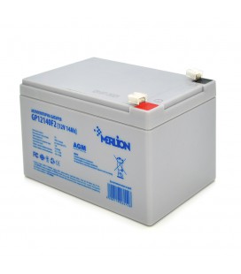 Акумуляторна батарея MERLION AGM GP12140F2 12 V 14 Ah ( 150 x 98 x 95 (100) ), 3.55 kg, Grey, Q6/252