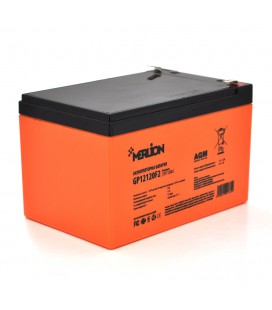 Акумуляторна батарея MERLION AGM GP12120F2 PREMIUM 12 V 12 Ah ( 150 x 98 x 95 (100) ) Orange Q6