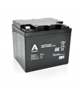 Акумулятор AZBIST Super GEL ASGEL-12400M6, Black Case, 12V 40.0Ah (196x165x173) Q1/96