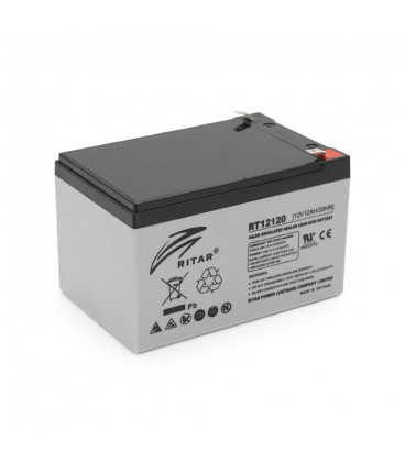 Акумуляторна батарея AGM RITAR RT12120, Gray Case, 12V 12.0Ah (151х98х 95 (101) ) Q4