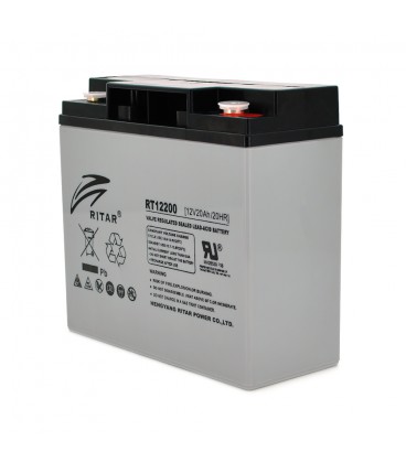 Акумуляторна батарея AGM RITAR RT12200, Gray Case, 12V 20.0Ah ( 181 х 77 х 167 ) Q4