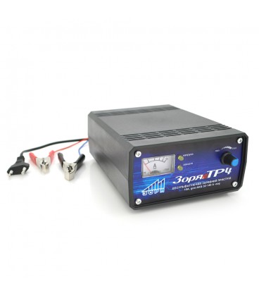 Трансформаторний зарядний пристрій ТР-4 для акумулятора 12V, ємність АКБ 32-140А/год, струм заряду 10A