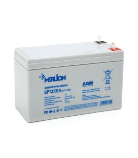 Акумуляторна батарея MERLION AGM GP1272L5 12 V 7,2 Ah (СПЕЦ КЛЕМА)( 150 x 65 x 95 (100) ) White Q10