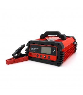 Автоматичне ЗУ для акумулятора DEMUDA 12V/24V (WET, AGM, GEL), AC110/220V, DC14,8В/29,6В, Струм заряду 12V/25A, 24V/10A, LCD, кр