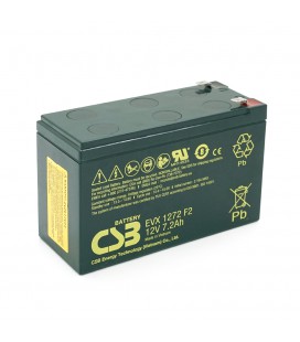 Аккумуляторная батарея CSB EVX1272, 12V 7,2Ah (151х65х100мм) 2,55кг Q10