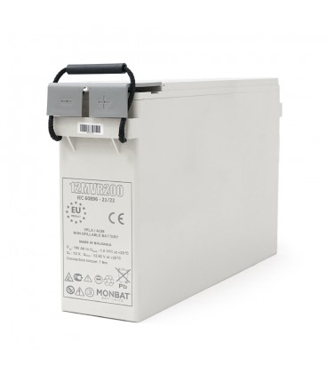 Акумуляторна батарея MONBAT FRONT TERMINAL 12MVR200 AGM 12V/200 Ah, 555x125x316 мм, 59.2 кг