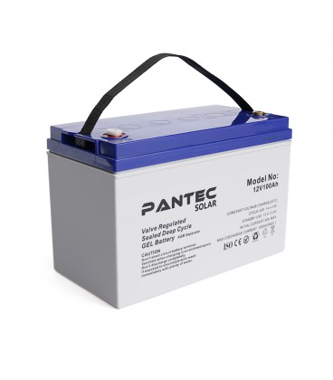 Акумуляторна батарея PANTEC  100-12 GEL 12V 100 Ah (330 x 173 x 218), 30.4 kg Grey Q1/48