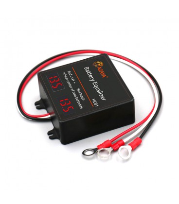 Балансир HС01 для аккумуляторных батарей AGM, GEL, Li-ion, LiFePo4, 2x12V, 5A, LED индикация, 70x70x27mm