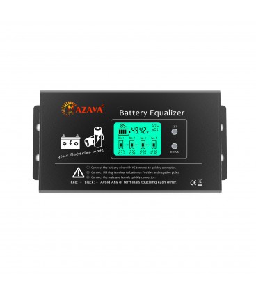 Балансир HX02 для акумуляторних батарей AGM, GEL, Li-ion, LiFePo4, 48V, 10A, 4S, LED індикація, 150x80x30mm