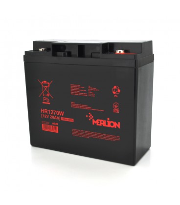 Акумуляторна батарея MERLION HR1270W, 12V 20Ah (181 х 77 х 167 (167)), Q4