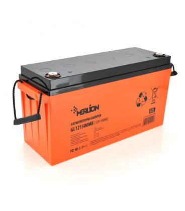 Акумуляторна батарея MERLION GL121500M8 12 V 150 Ah (483 х 170 х 240) Q1/24