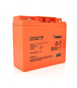 Акумуляторна батарея MERLION GL12170M5 12 V 17Ah ( 180 x 78 x 165 (168)), 4.77 kg, Orange, Q4