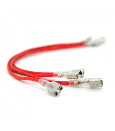 Перемычка (соединитель) 100 мм 1мм2 под клемы F2 для аккумуляторов, красная, цена за штуку