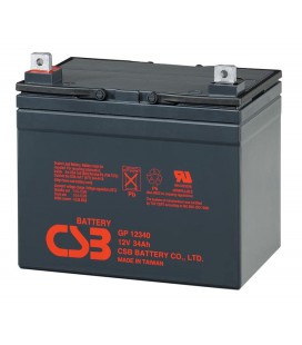 Акумуляторна батарея CSB GP12340, 12V 34Ah (195х130х155мм)
