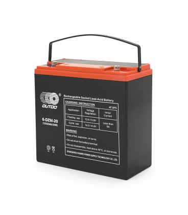 Тягова акумуляторна батарея AGM OUTDO 6-DZM-20, 12V 20Ah, (180 х 78 х 170), Q2