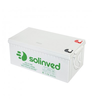 Аккумуляторная батарея SOLINVED 200-12 GEL 12V 200 Ah (522 x 240 x 224), 60.3 kg Grey Q1/48