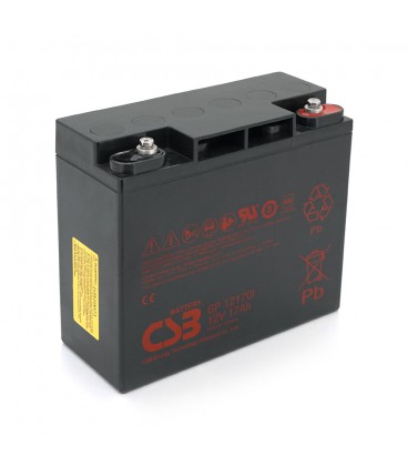 Аккумуляторная батарея CSB GP12170I, 12V 17Ah (181х77х167мм), М5, 5.5 kg Q4/96