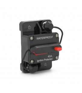 Автоматичний вимикач запобіжник однополюсний постійного струму 12-48V, GG-CB5 Waterproof 40A