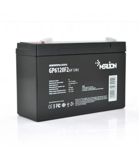 Акумуляторна батарея MERLION AGM GP6120F2 6 V 12Ah ( 150 x 50 x 95 (100) ) Q10