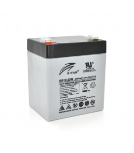 Акумуляторна батарея AGM RITAR HR1222W, Gray Case, 12V 5.5Ah ( 90 х 70 х 101 (107 ) 1.55kg Q10