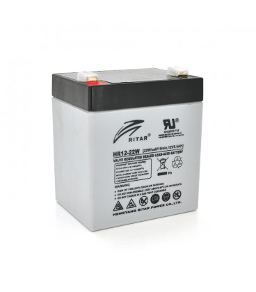 Акумуляторна батарея AGM RITAR HR1222W, Gray Case, 12V 5.5Ah ( 90 х 70 х 101 (107 ) 1.55kg Q10