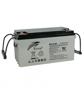 Акумуляторна батарея AGM RITAR DC12-80, Gray Case, 12V 80Ah  ( 350 x 167 x 182 ) Q1