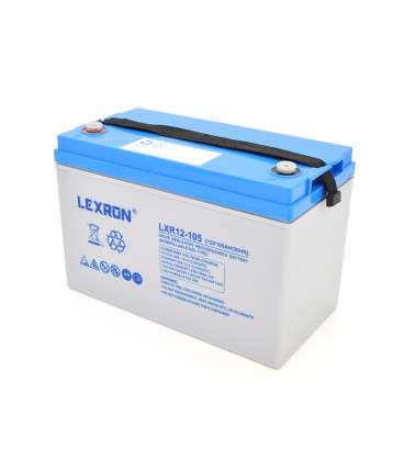 Акумуляторна батарея Lexron LXR12-105 GEL 12V 105AH DEEP CYCLE (330 x 171 x219) 30 kg