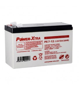 Акумуляторна батарея AGM Power-Xtra PX7-12(28W), Gray Case, 12V 7.0Ah ( 151 х 65 х 94 (100) ) Q5