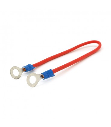 Перемичка (з'єднувач) 250 мм 2,5 мм2 під болт М6 (6,3мм внутрішній діаметр) для акумуляторів, ціна за штуку