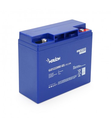 Акумуляторна батарея MERLION ORBUS GLO12220M5 12 V 22 Ah ( 180 x 78 x 165 (168) ) BLUE Q4