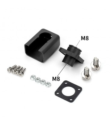 Корпусная проходная клемма М8-M8, 200A, 1000V, медь, Black