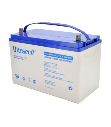 Акумуляторна батарея Ultracell UCG100-12 GEL 12V 100 Ah (328 x 173 x 232) White Q1/48