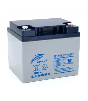 Тяговий акумулятор RITAR EV12-45,12V 45Ah, M5 (198 х 166 х 169), Q1