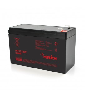 Акумуляторна батарея MERLION HR1234W, 12V 9,5Ah ( 151 х 65 х 94 (100) ) Black Q10/420