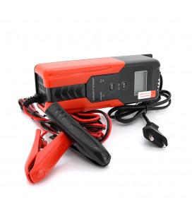 Автоматичний ЗП для акумулятора 6V/12V, R12, 100-240V, 0,45-10А, LCD, клеми (AGM/GEL/Lead)