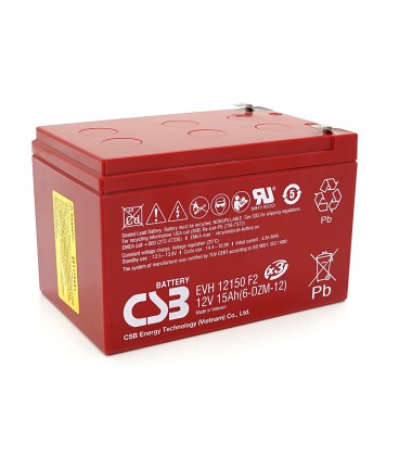 Акумуляторна батарея CSB EVH12150, 12V 15Ah (151х98х94мм), Q4