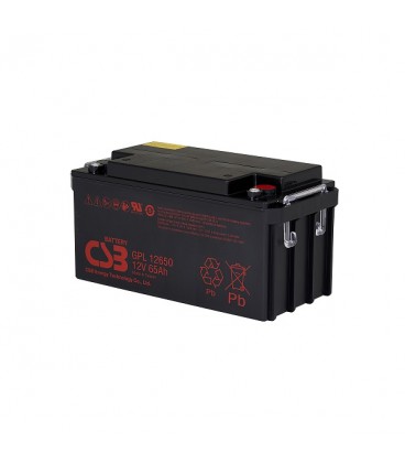 Акумуляторна батарея CSB GPL12650, 12V 65Ah (350х166х174мм), Q1