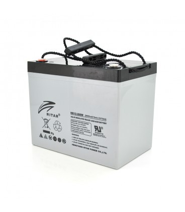 Аккумуляторная батарея AGM RITAR HR12280W, Gray Case, 12V 75.0Ah ( 260 х 169 х 211 (219 ) 24.80kg Q1